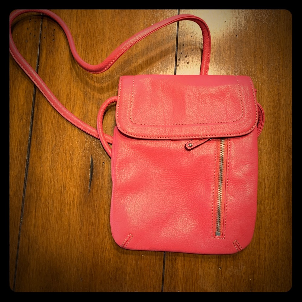 Tignanello Pink Leather Crossbody
